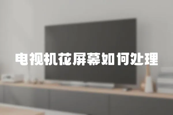 電視機花屏幕如何處理