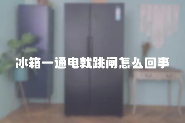 冰箱一通電就跳閘怎么回事