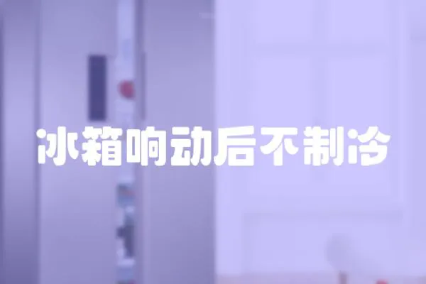 冰箱響動后不制冷