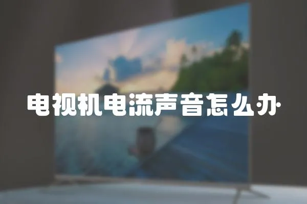 電視機電流聲音怎么辦