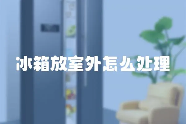 冰箱放室外怎么處理