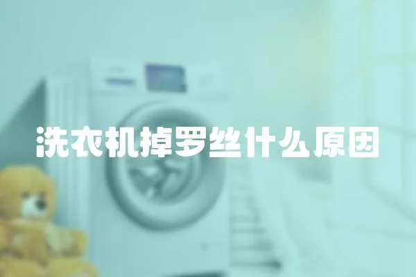 洗衣機(jī)掉羅絲什么原因