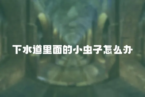 下水道里面的小蟲子怎么辦