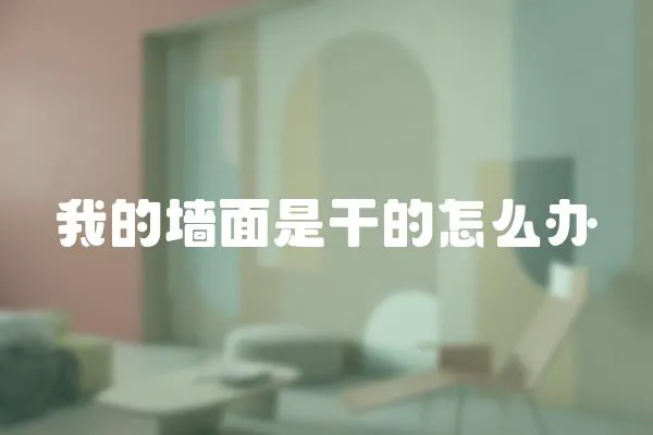 我的墻面是干的怎么辦