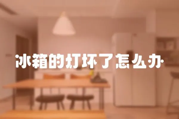 冰箱的燈壞了怎么辦