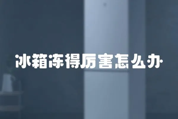 冰箱凍得厲害怎么辦