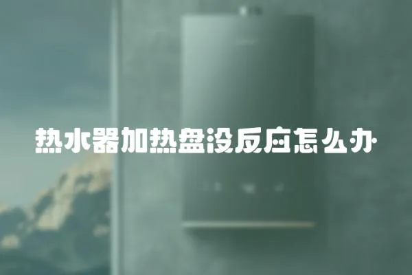 熱水器加熱盤沒反應怎么辦