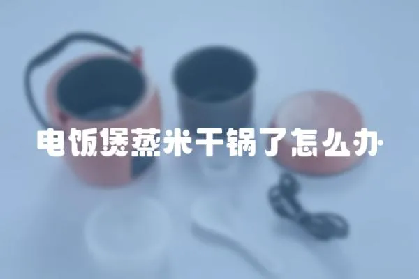 電飯煲蒸米干鍋了怎么辦