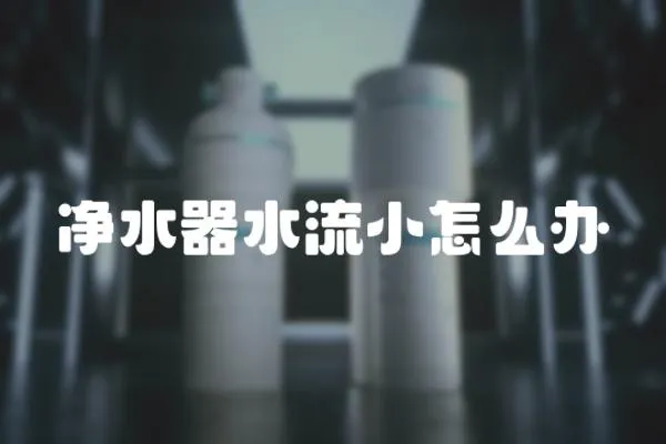 凈水器水流小怎么辦