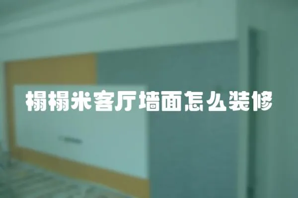 榻榻米客廳墻面怎么裝修