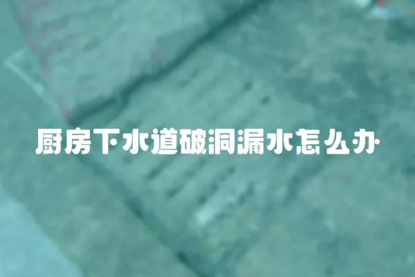 廚房下水道破洞漏水怎么辦