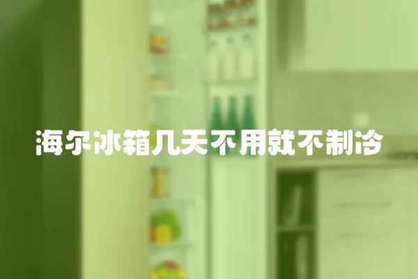 海爾冰箱幾天不用就不制冷