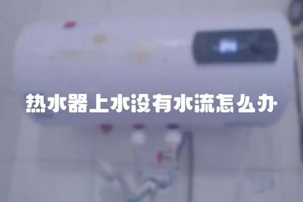 熱水器上水沒有水流怎么辦