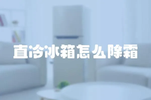 直冷冰箱怎么除霜