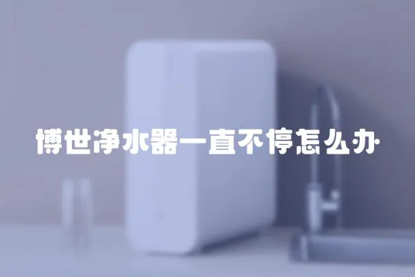 博世凈水器一直不停怎么辦