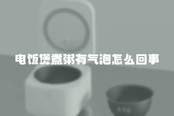 電飯煲煮粥有氣泡怎么回事