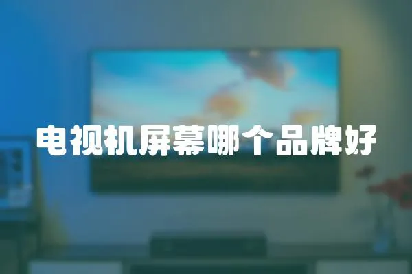 電視機屏幕哪個品牌好