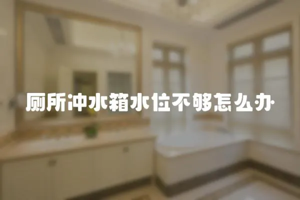 廁所沖水箱水位不夠怎么辦