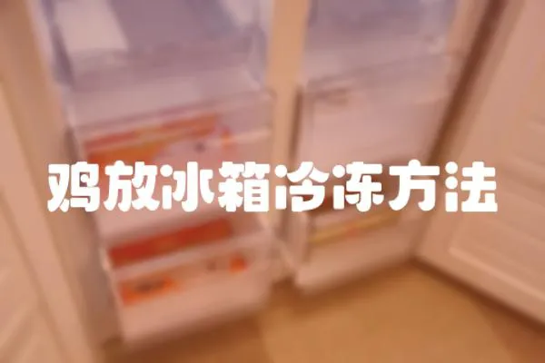 雞放冰箱冷凍方法