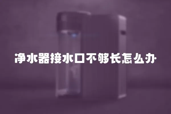 凈水器接水口不夠長(zhǎng)怎么辦
