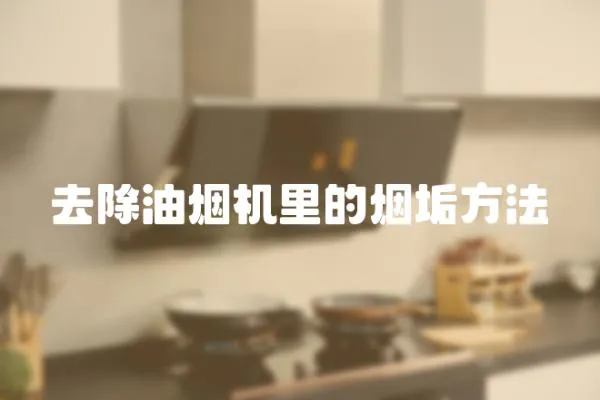 去除油煙機(jī)里的煙垢方法