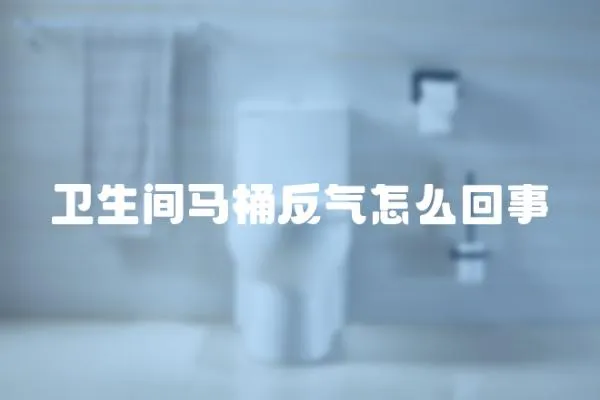 衛(wèi)生間馬桶反氣怎么回事