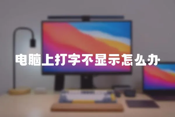電腦上打字不顯示怎么辦