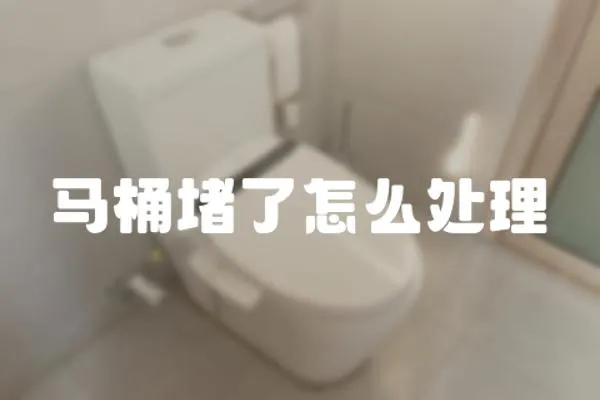 馬桶堵了怎么處理