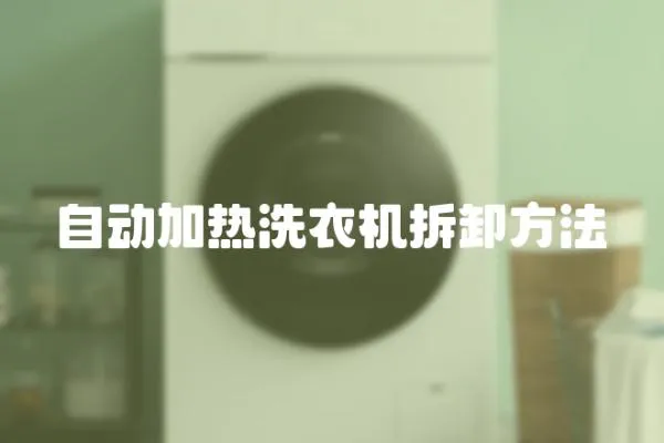 自動(dòng)加熱洗衣機(jī)拆卸方法