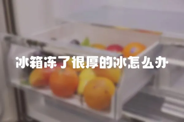 冰箱凍了很厚的冰怎么辦