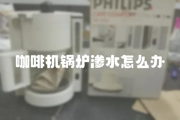 咖啡機鍋爐滲水怎么辦