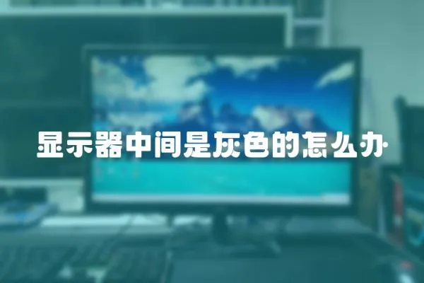 顯示器中間是灰色的怎么辦