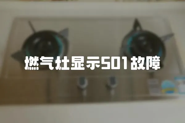 燃氣灶顯示501故障