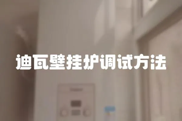 迪瓦壁掛爐調試方法