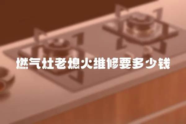 燃氣灶老熄火維修要多少錢