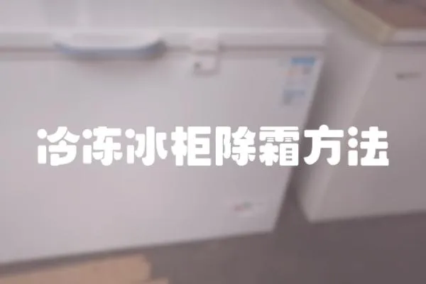 冷冻冰柜除霜方法