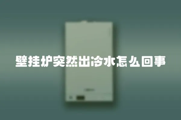 壁掛爐突然出冷水怎么回事