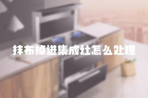 抹布掉進集成灶怎么處理