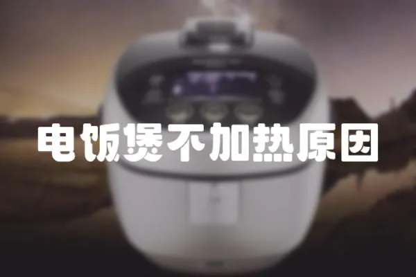 電飯煲不加熱原因