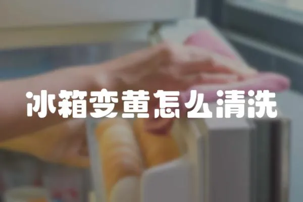 冰箱變黃怎么清洗
