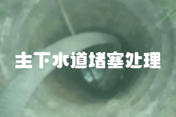 主下水道堵塞處理