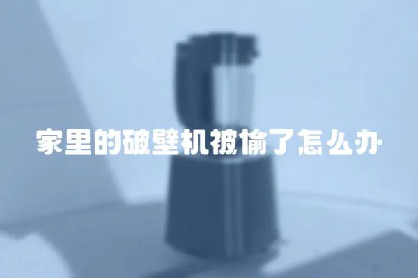 家里的破壁機被偷了怎么辦