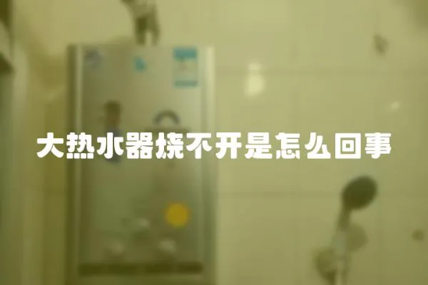 大熱水器燒不開是怎么回事
