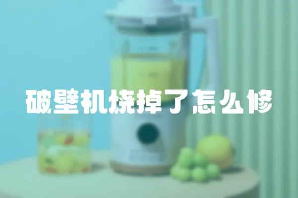 破壁機燒掉了怎么修