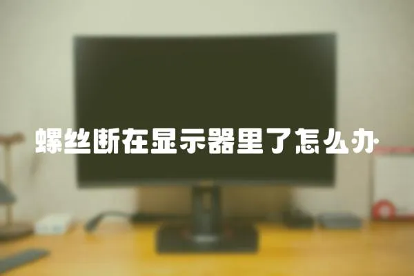 螺絲斷在顯示器里了怎么辦