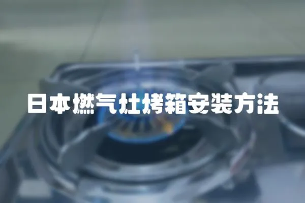 日本燃?xì)庠羁鞠浒惭b方法