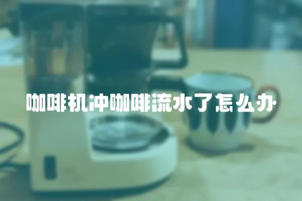 咖啡機沖咖啡流水了怎么辦