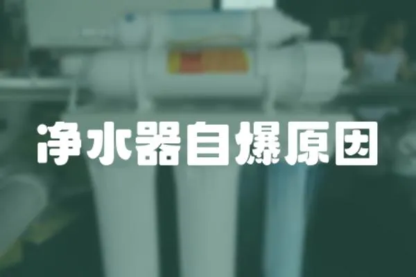 凈水器自爆原因