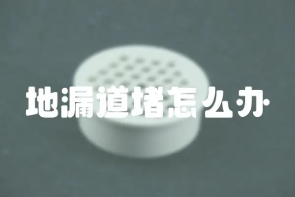 地漏道堵怎么辦