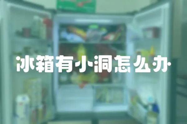 冰箱有小洞怎么辦